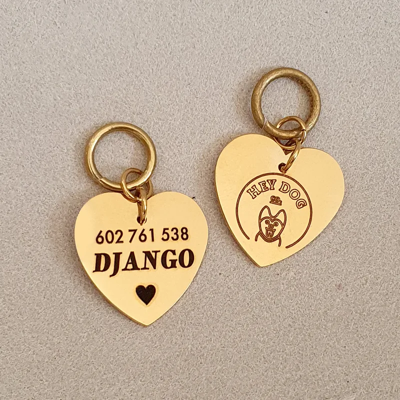 Love ID tag (gold) — HEY DOG Co.