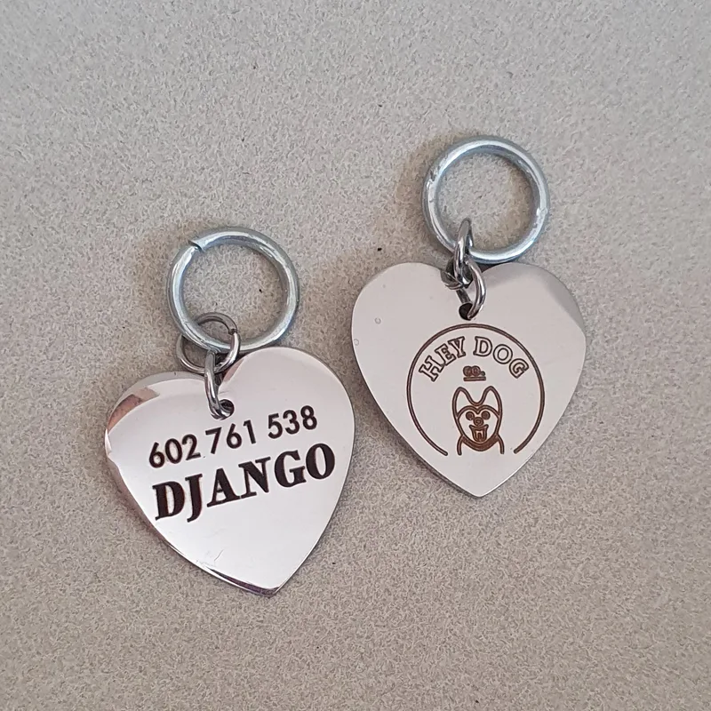 Love ID tag (silver) — HEY DOG Co.