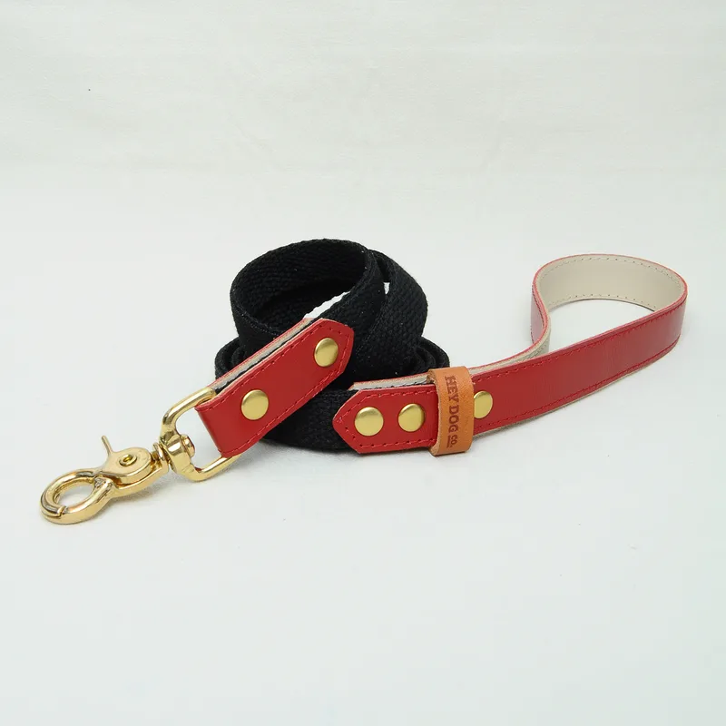 Carmine leash — HEY DOG Co.