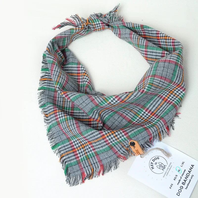 Grey & Green Vintage bandana — HEY DOG Co.