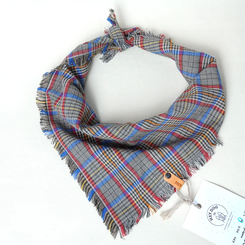 Grey & Blue Vintage bandana — HEY DOG Co.