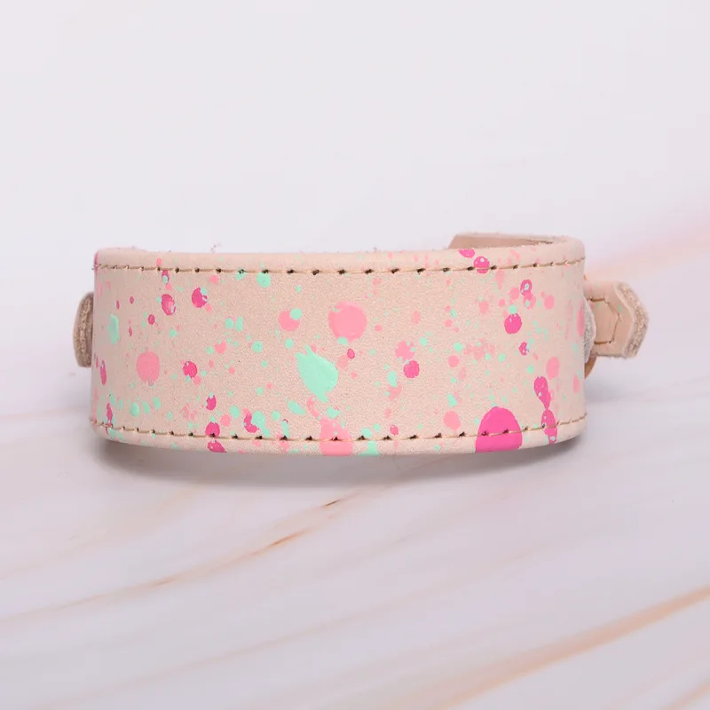 Pinky Dots greyhound collar — HEY DOG Co.