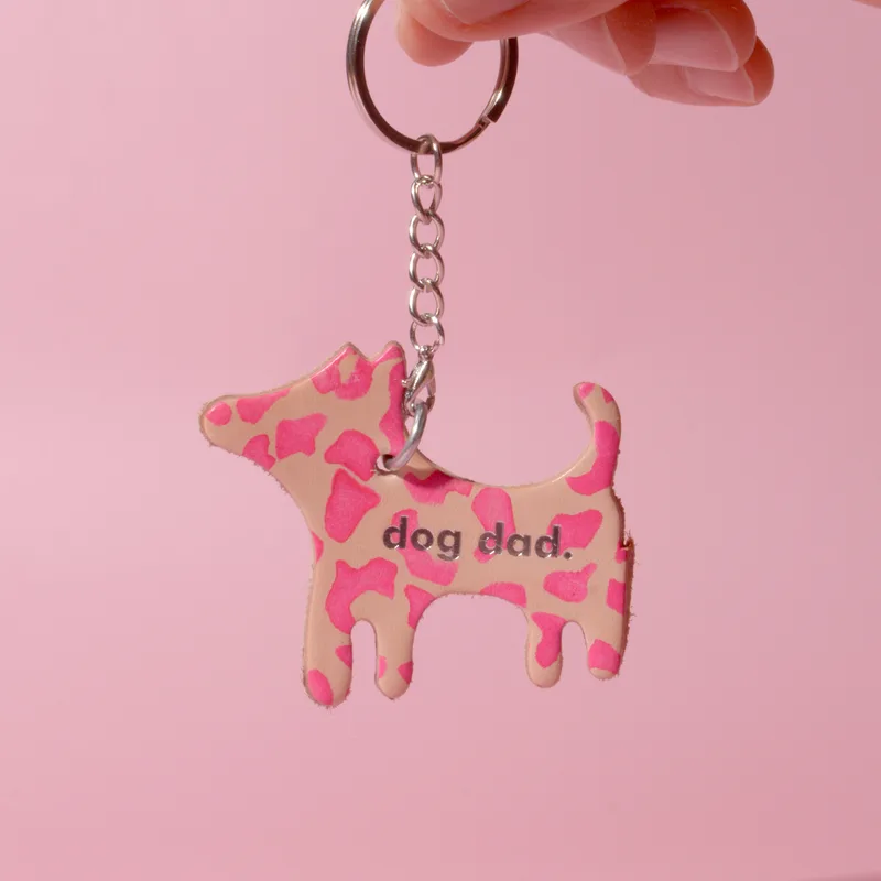 Dog Dad PINK PANTHER (silver) — HEY DOG Co.