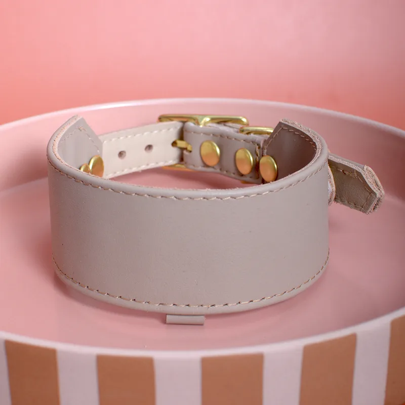 CAPPUCCINO wide collar — HEY DOG Co.