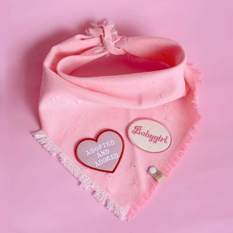Pink Denim Bandana — HEY DOG Co.