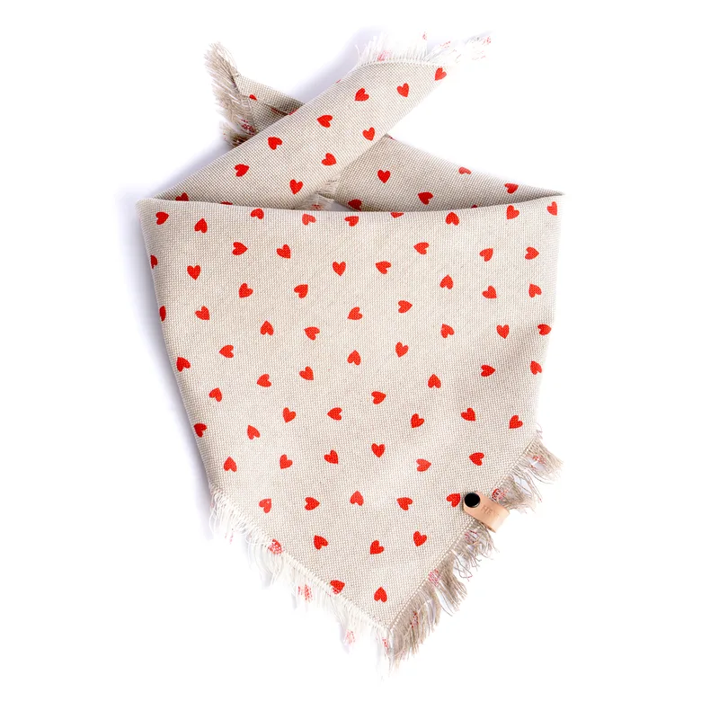 Red Hearts bandana — HEY DOG Co.