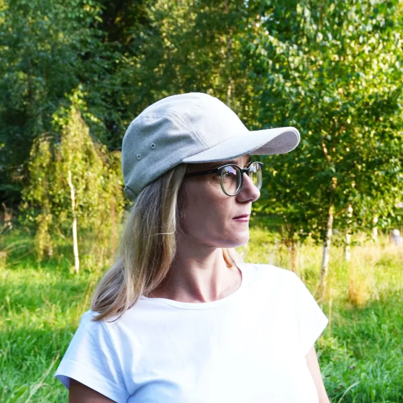 Czapka bawełniano konopna 5 panel bez haftu — KOMBINAT