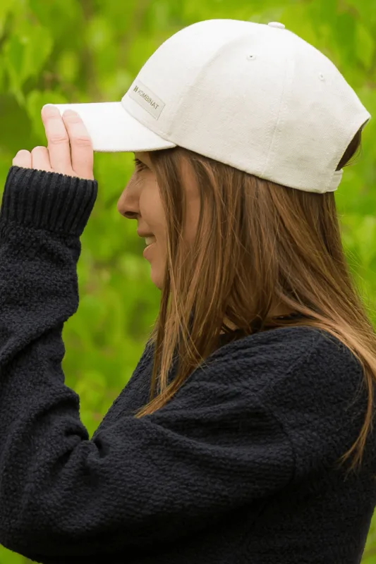 Czapka bawełniano konopna bejsbolówka (naturalna) — KOMBINAT