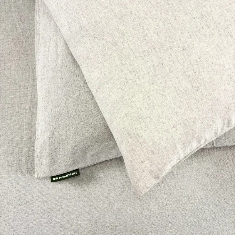 Poszewka na poduszkę bawełniano konopna 40x40 cm kolor naturalny — KOMBINAT