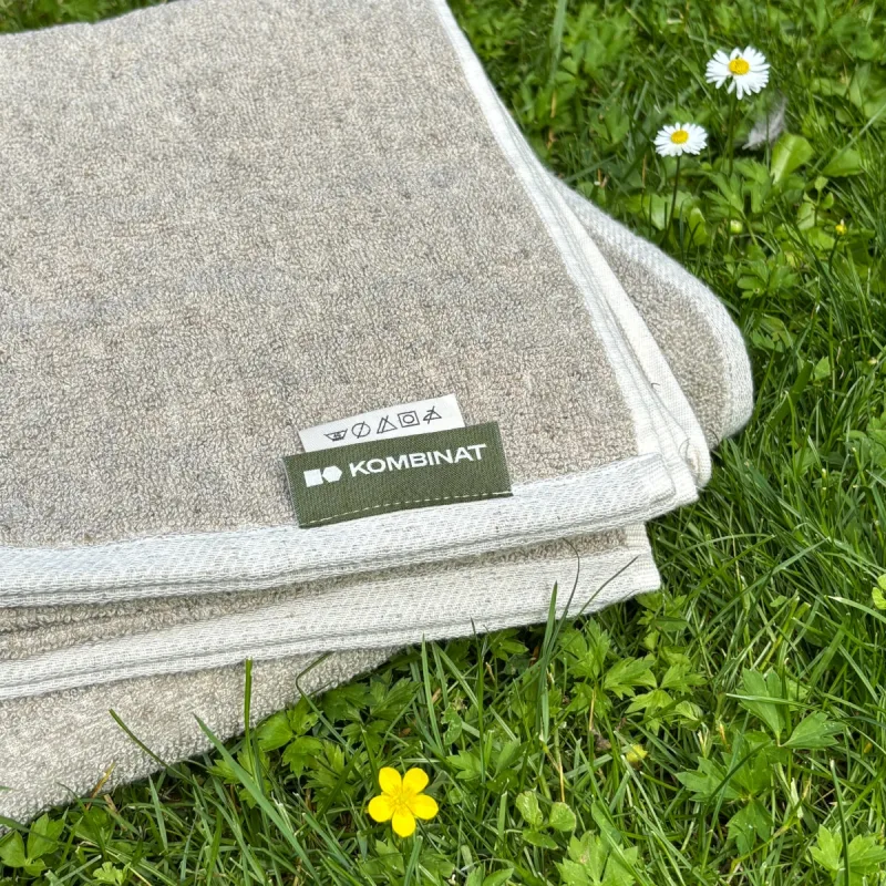 Ręcznik konopno bawełniany 30x50 cm naturalny — KOMBINAT