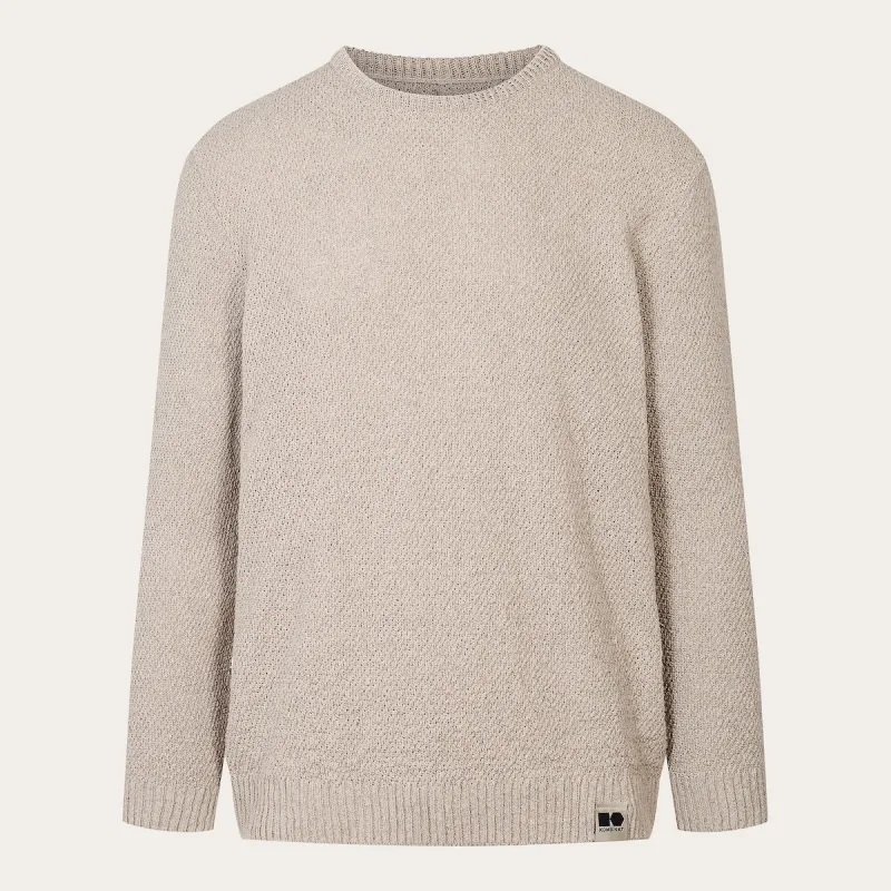 Sweter konopno bawełniany Naturalny — KOMBINAT