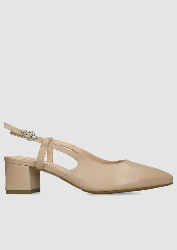 Beżowe czółenka Tatiana — Konopka Shoes