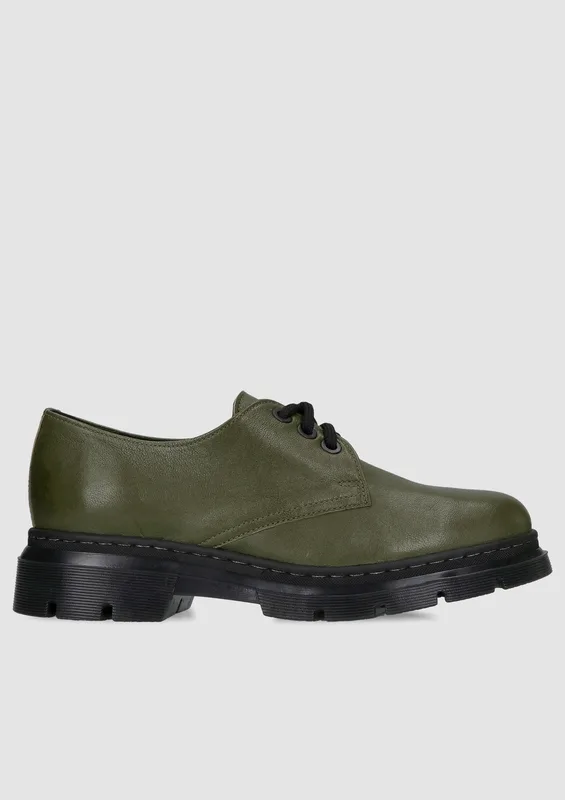 Zielone półbuty Helena — Konopka Shoes