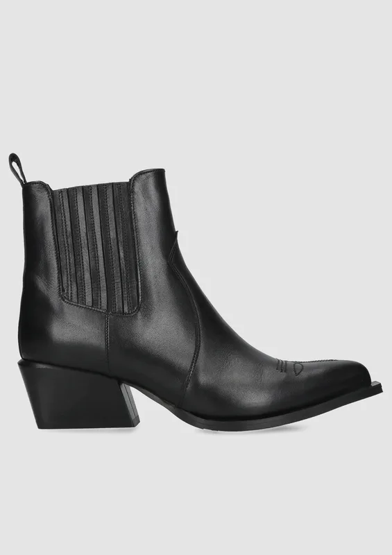 Czarne kowbojki Perry — Konopka Shoes