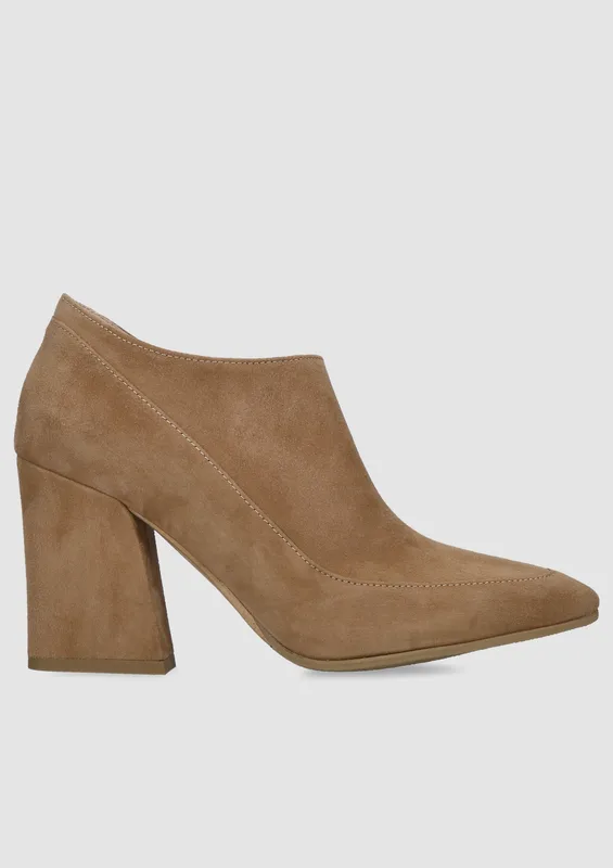 Beżowe botki Angela — Konopka Shoes