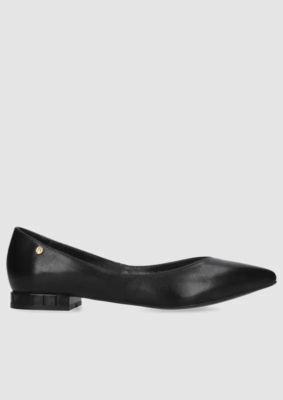 Czarne baleriny Ivy — Konopka Shoes