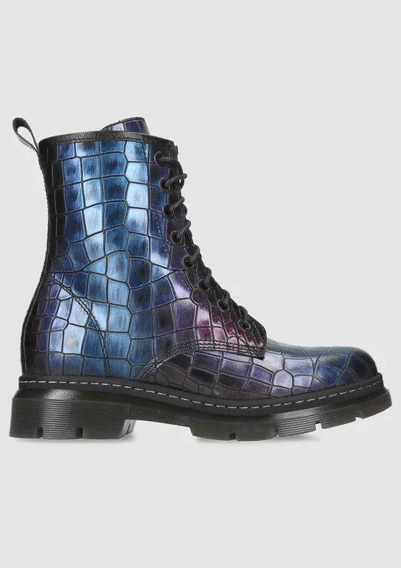 Niebieskie botki Karola — Konopka Shoes