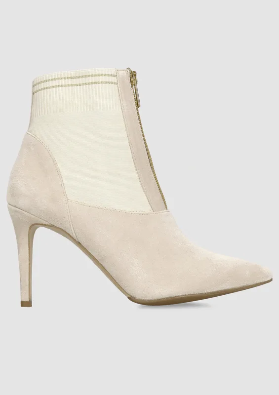 Beżowe botki Iben — Konopka Shoes