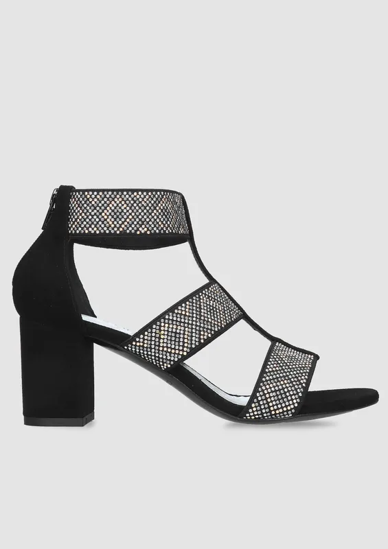 Czarne sandały Ines — Konopka Shoes