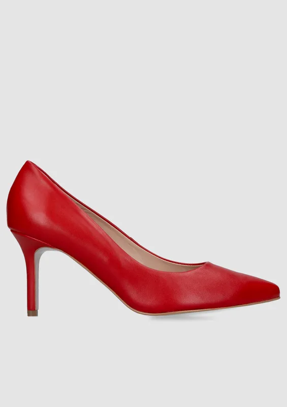 Czerwone czółenka Penelope — Konopka Shoes