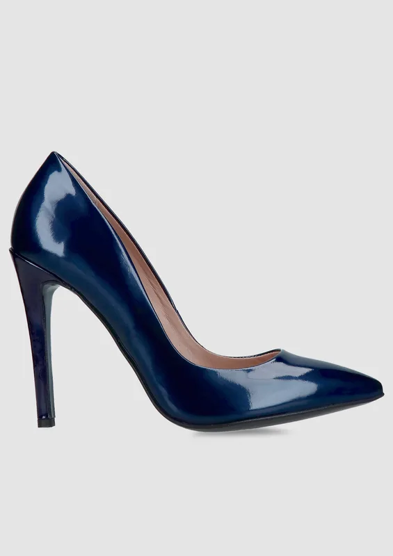 Granatowe czółenka Pandora — Konopka Shoes