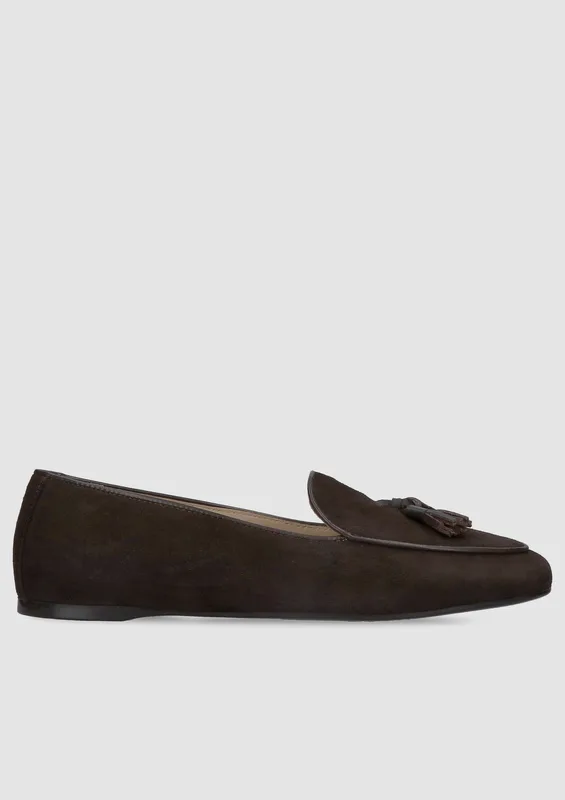 Brązowe loafersy Carlota — Konopka Shoes