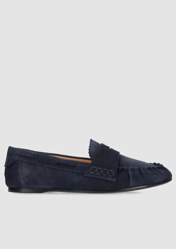 Granatowe mokasyny Vittoria — Konopka Shoes
