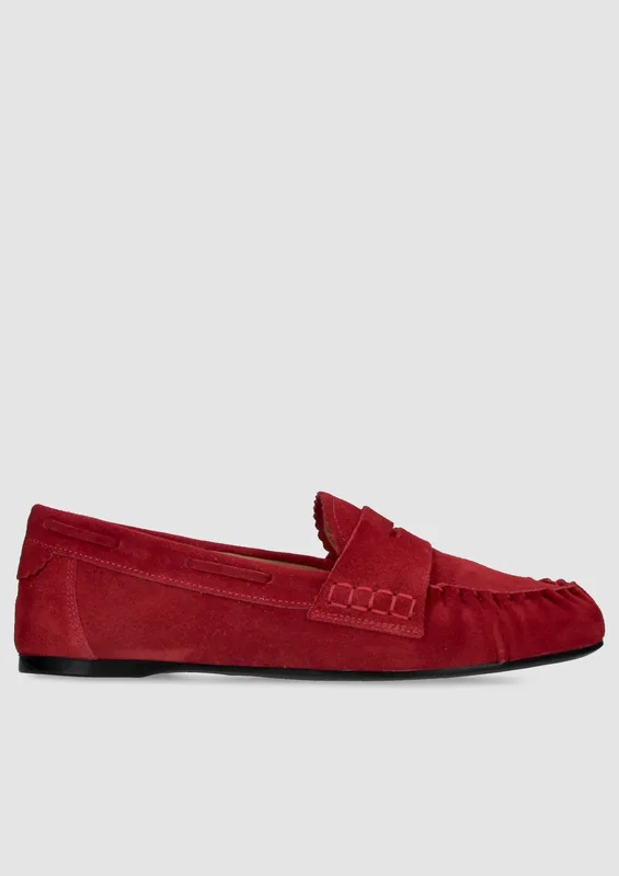 Czerwone mokasyny Vittoria — Konopka Shoes