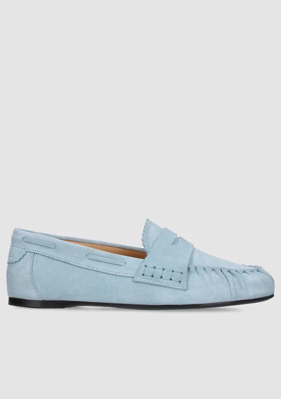 Niebieskie mokasyny Vittoria — Konopka Shoes