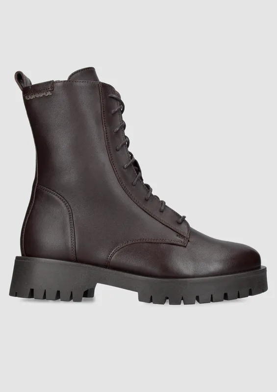 Brązowe botki Elloria — Konopka Shoes