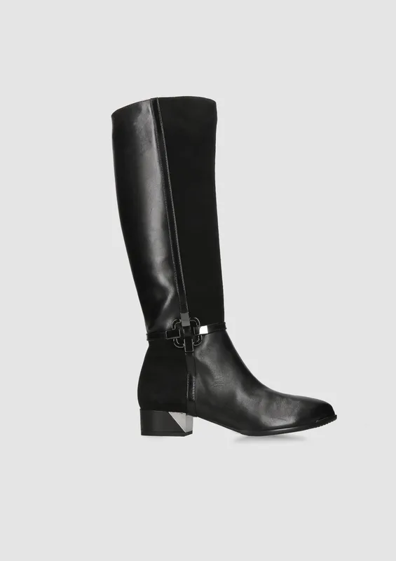 Czarne kozaki Leila — Konopka Shoes