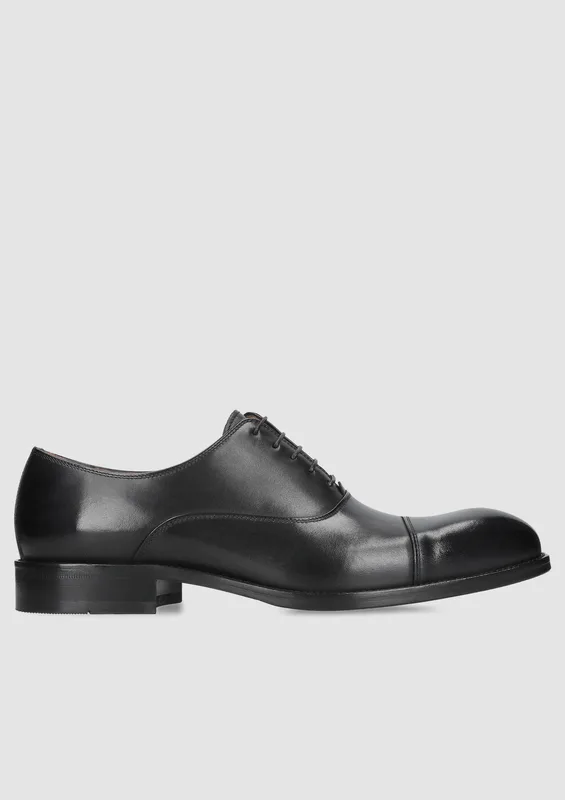 Czarne oxfordy Feliciano — Konopka Shoes