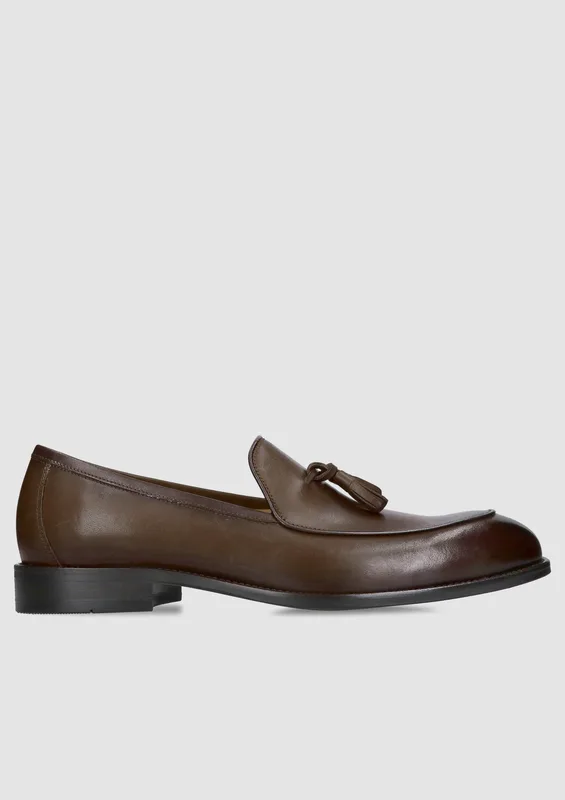 Brązowe loafersy Feliciano — Konopka Shoes