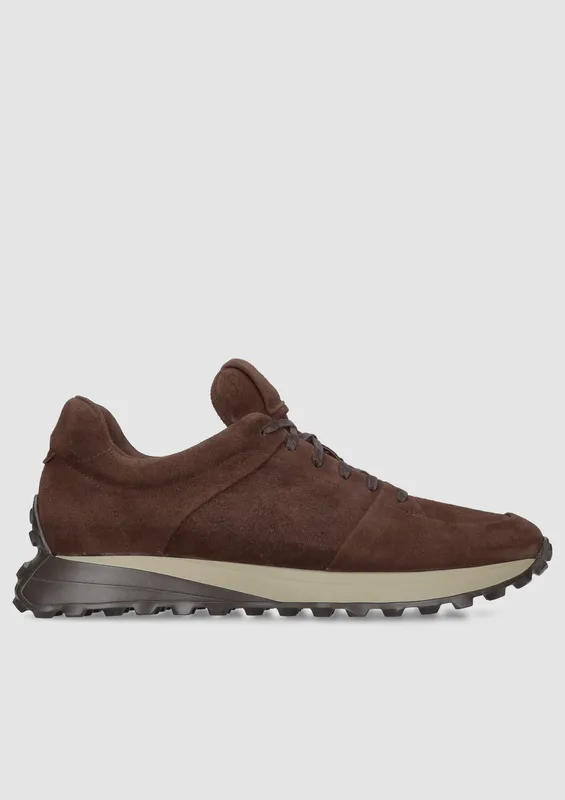Brązowe sneakersy Cillian — Konopka Shoes