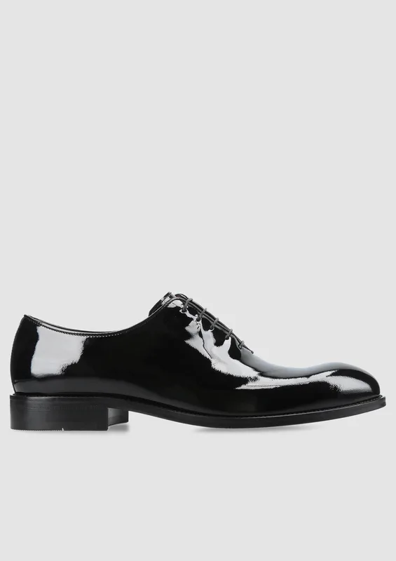 Czarny lotnik lakierek Feliciano — Konopka Shoes