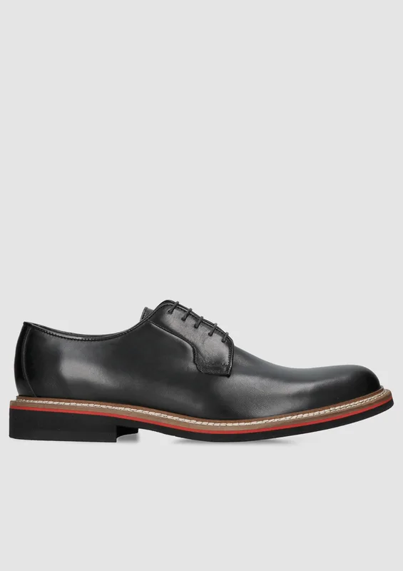 Czarne półbuty Oscar — Konopka Shoes