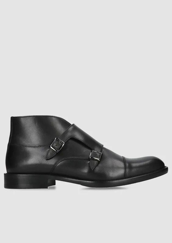 Czarne monki Tomy II — Konopka Shoes