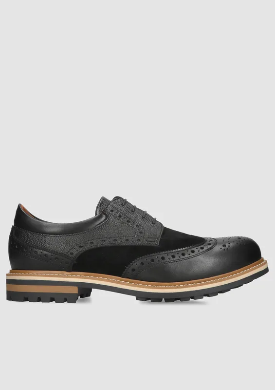 Czarne półbuty Olivier II — Konopka Shoes
