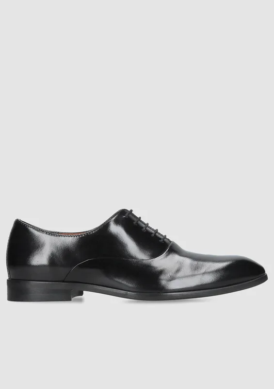 Czarne półbuty Kevin — Konopka Shoes