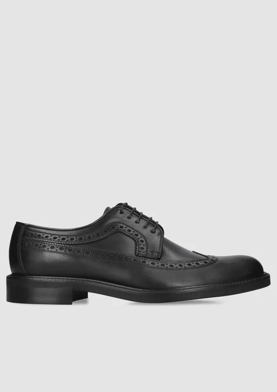 Czarne półbuty Oscar — Konopka Shoes