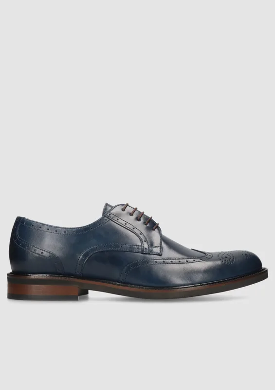 Granatowe półbuty Oscar — Konopka Shoes