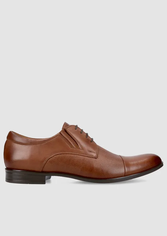 Brązowe buty eleganckie Kris — Konopka Shoes