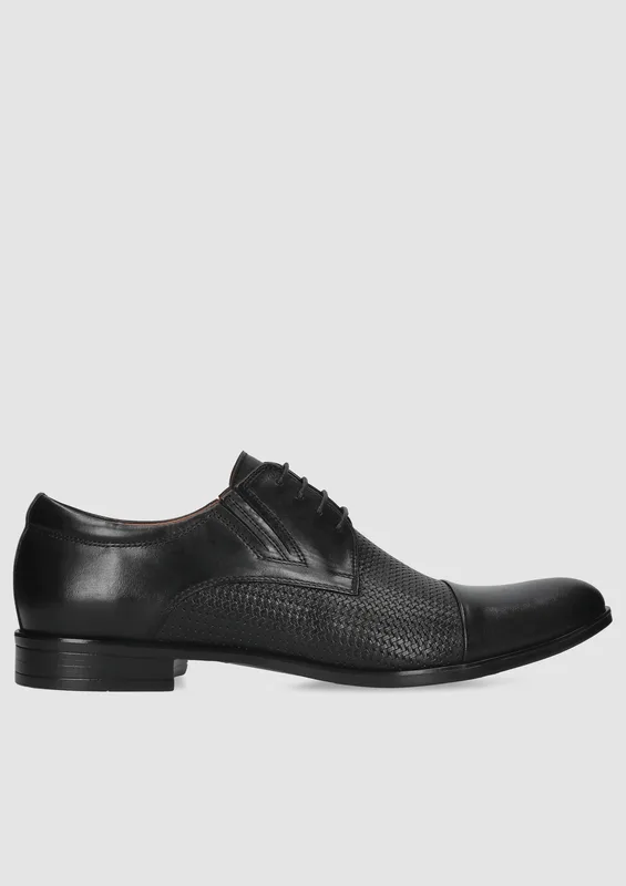 Czarne półbuty Kris — Konopka Shoes