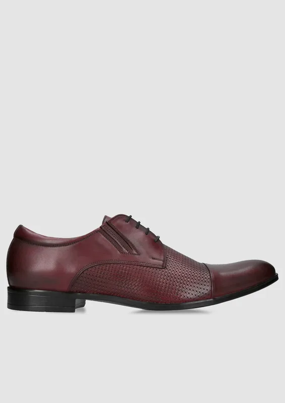 Bordowe półbuty Kris — Konopka Shoes