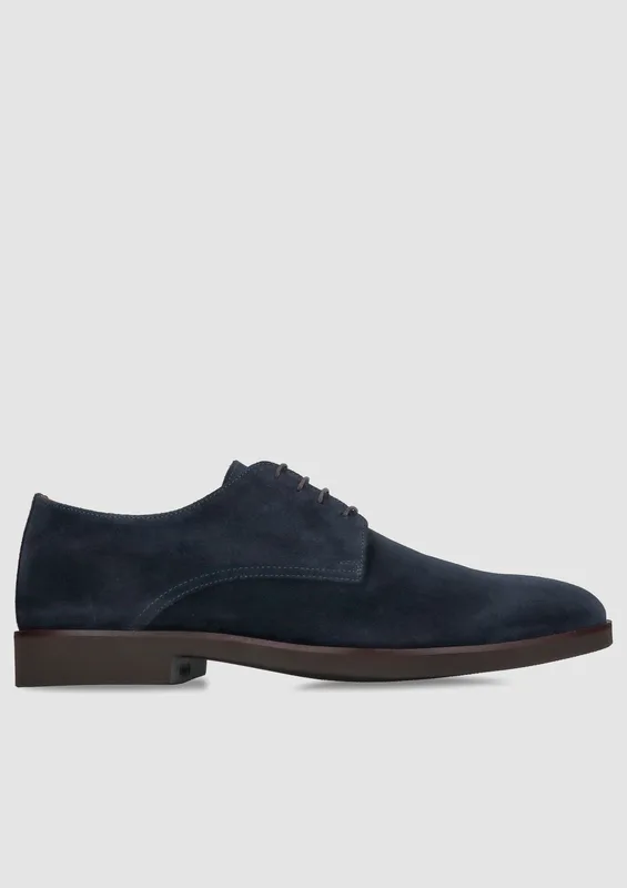 Granatowe półbuty Hugo — Konopka Shoes