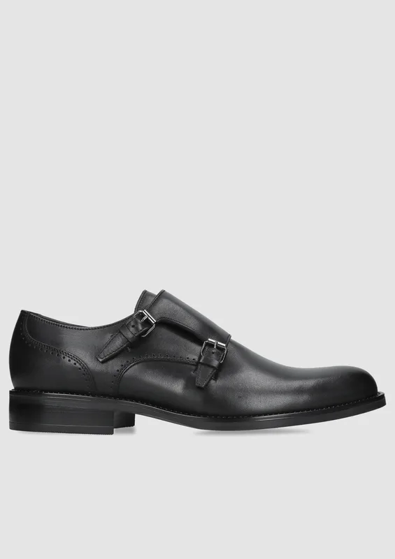 Czarne monki Oscar — Konopka Shoes
