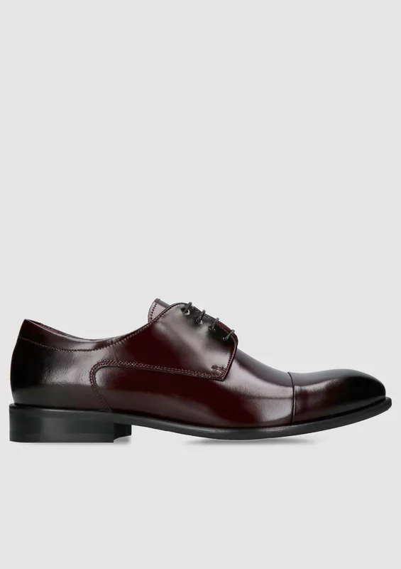 Bordowe półbuty Hektor — Konopka Shoes