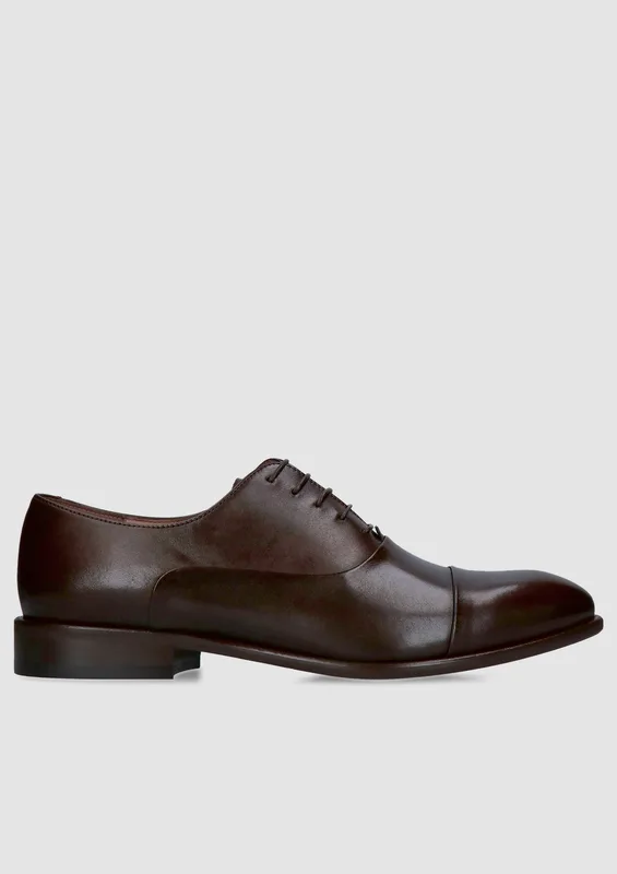 Brązowe półbuty Hektor — Konopka Shoes