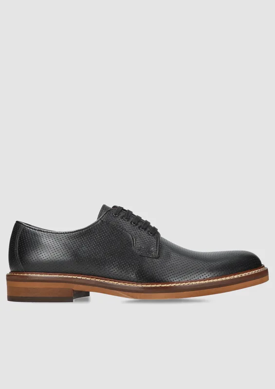 Czarne półbuty Oscar — Konopka Shoes