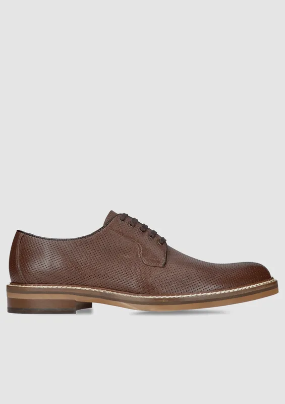 Brązowe półbuty Oscar — Konopka Shoes